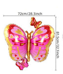 Jumbo Pink/Gold Butterfly foil balloon