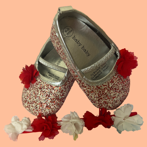 Baby Sparkle Shoes & Headband Set