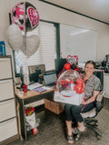 Valentine's Day Custom Bursting Gift filled balloon