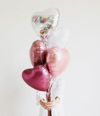 Helium Heart Balloons (Standard 45cm foils)